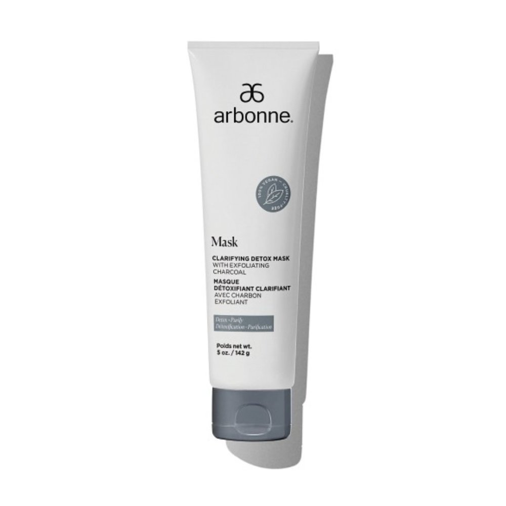 Arbonne mask clarifying detox mask with exfoliating charcoal New